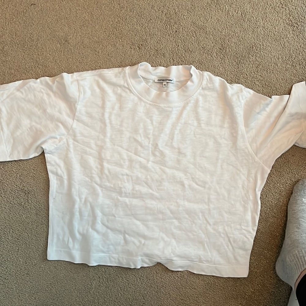 Cotton Citizen Cropped White Tee XS